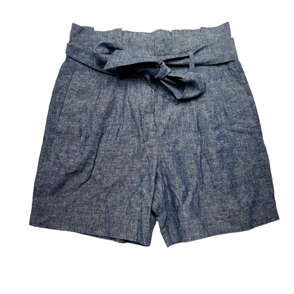 Boden Shorts Boden Linen Blend Shorts Pleated High Rise Belted